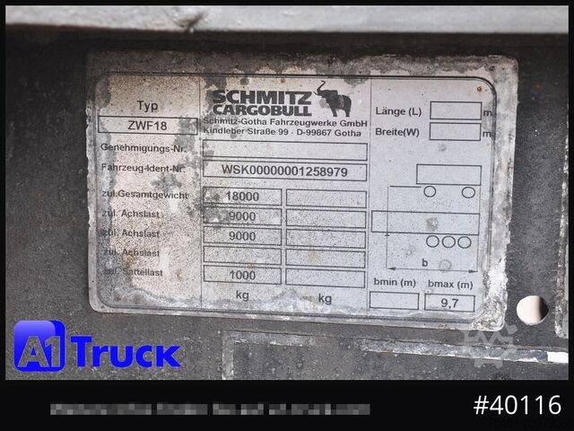 Special purpose truck SCHMITZ tandem, verzinkt, oben oder unten gekuppelt, verstellbar