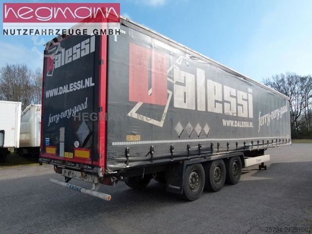 Auflieger mit Pritsche & Plane KRONE SDP 27, , Scheibe, 324.267 km, LASI Code XL, SAF