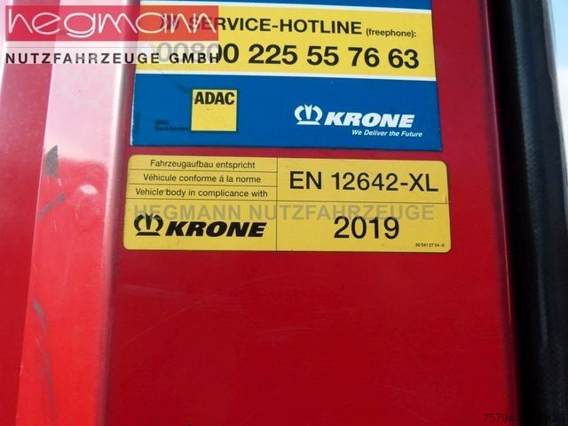 Auflieger mit Pritsche & Plane KRONE SDP 27, , Scheibe, 324.267 km, LASI Code XL, SAF