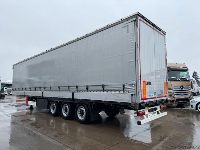 Auflieger mit Pritsche & Plane Tirsan TIRSAN *  * BORDWÄNDE * HUBDACH*TOP ZUSTAND