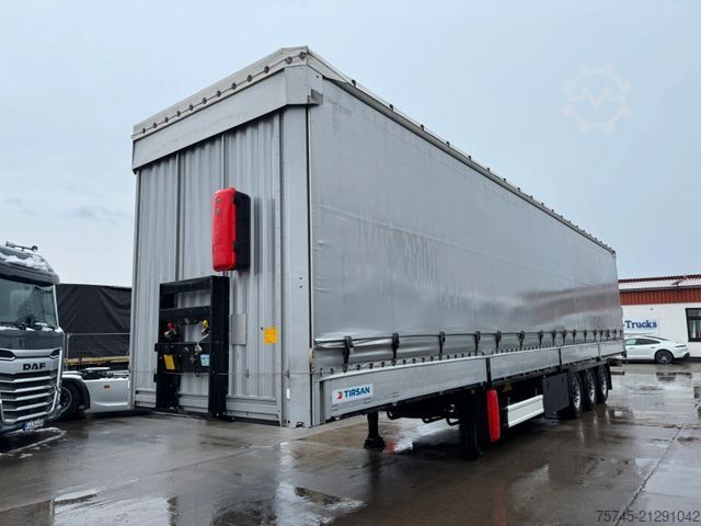 Auflieger mit Pritsche & Plane Tirsan TIRSAN *  * BORDWÄNDE * HUBDACH*TOP ZUSTAND