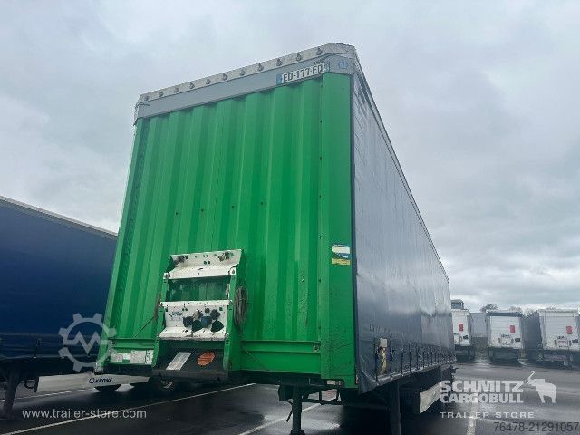 Auflieger mit Pritsche & Plane Krone Curtainsider Standard Taillift