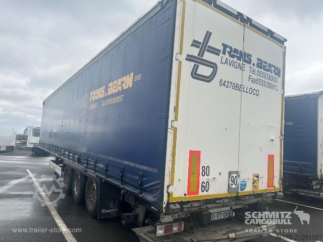 Auflieger mit Pritsche & Plane Krone Curtainsider Standard Taillift