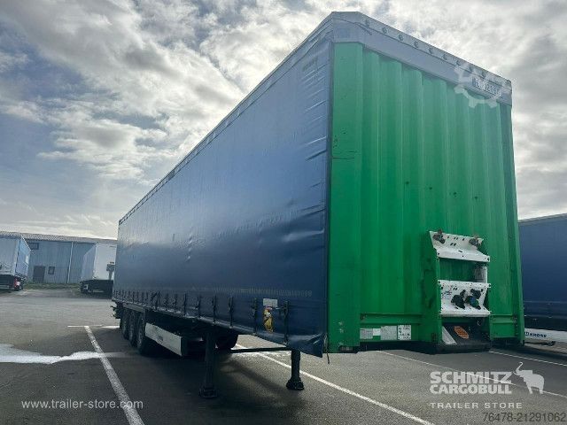 Auflieger mit Pritsche & Plane Krone Curtainsider Standard Taillift