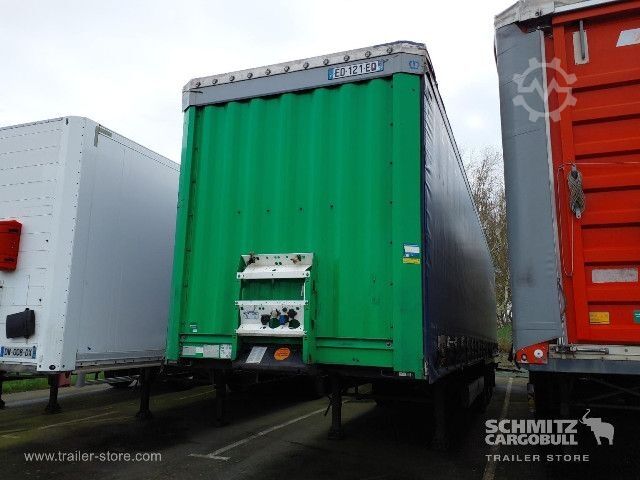 Auflieger mit Pritsche & Plane Krone Curtainsider Standard Taillift