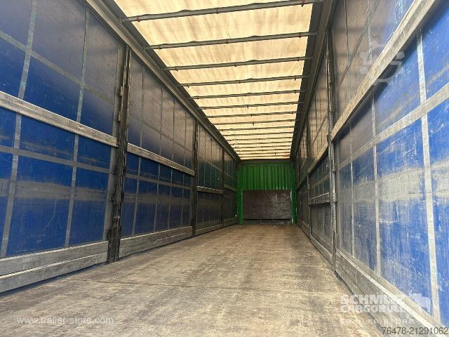 Auflieger mit Pritsche & Plane Krone Curtainsider Standard Taillift
