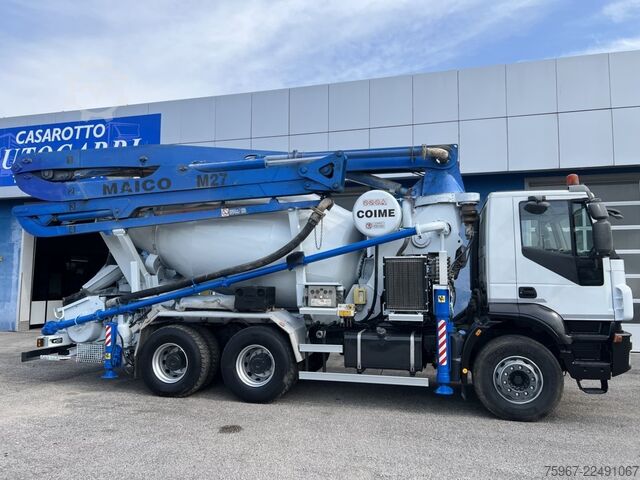 Concrete pump truck Iveco Trakker 410