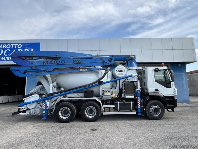 Concrete pump truck Iveco Trakker 410