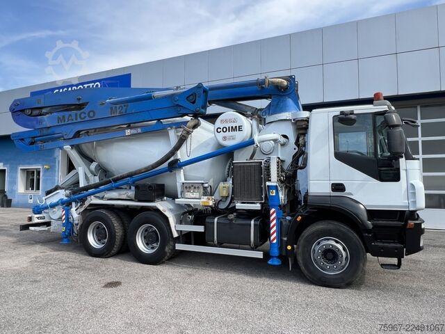 Concrete pump truck Iveco Trakker 410