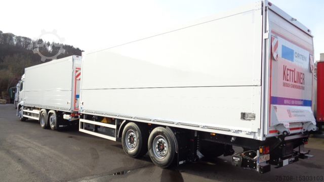 LKW mit Getränkeaufbau MERCEDES-BENZ 2548 Actros*7,7 m Schwenkwand*NLA*LBW*kpl. Zug