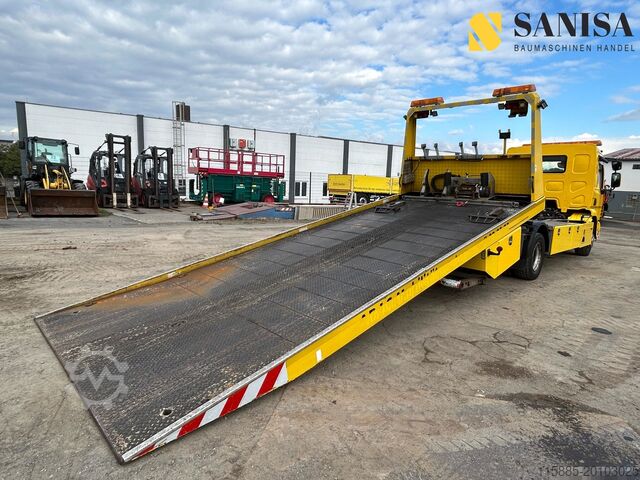 Tow truck DAF LF 45/Schiebeplateau/Hubbrille/Seilwinde