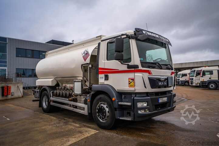 Fuel tanker MAN TGM 18.290 BL+ALU 13.000L/5COMP