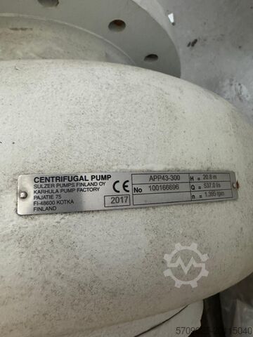Kreiselpumpe mit Spiralgehäuse Sulzer APP43-300