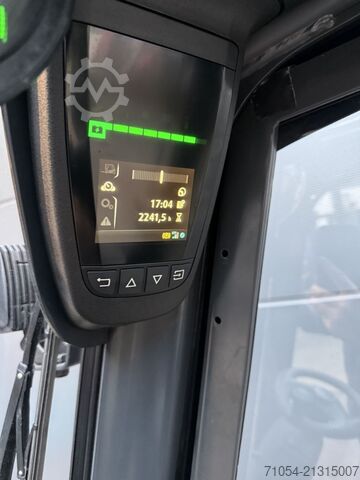 Electric 4-wheel forklift Linde E20PL 02 EVO Triplex ZVG Voll Kabine