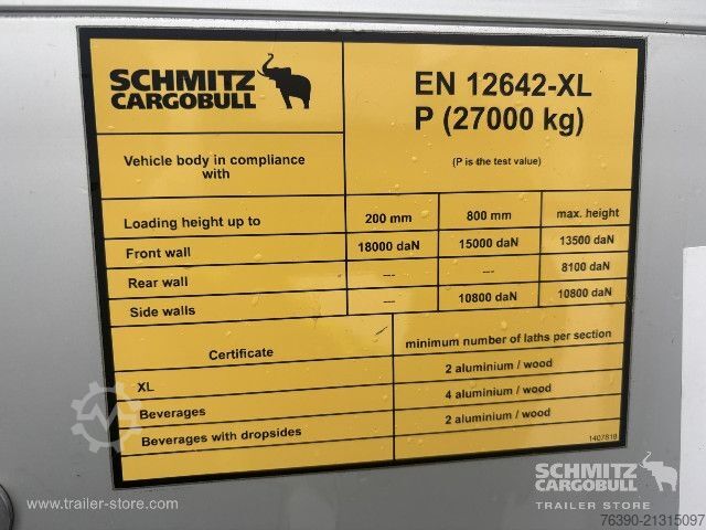 Auflieger mit Pritsche & Plane Schmitz Cargobull Semitrailer Curtainsider Standard