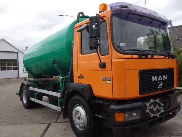 Suction vehicle MAN 18-264 6 cil manualpomp,toilet truck vacuum/ press