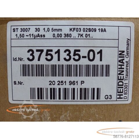 Heidenhain component Heidenhain ST 3007 Messtaster .: 375135-01 !