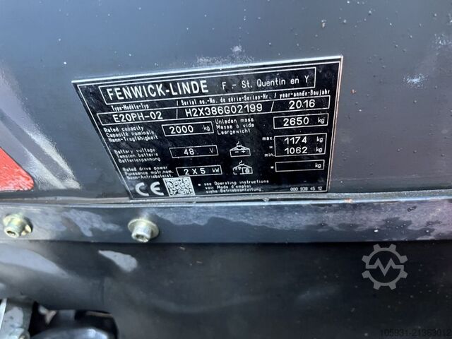 Electric 4-wheel forklift Linde E20PH-02