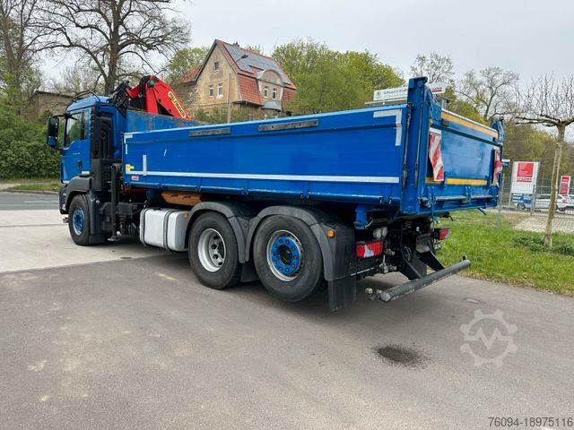 Kipper LKW MAN TGS 26.460 6x2 Pritsche KRAN Greifer lift/lenk