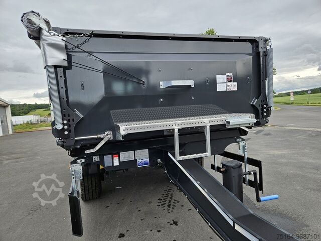 Tipper- three-way Schwarzmüller Tandem-Kippanhänger bündig, Plane, Zurrringe