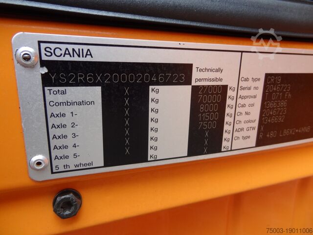 Autokran Scania R480 6X2*4 Kran Atlas 240 bis 20 Meter