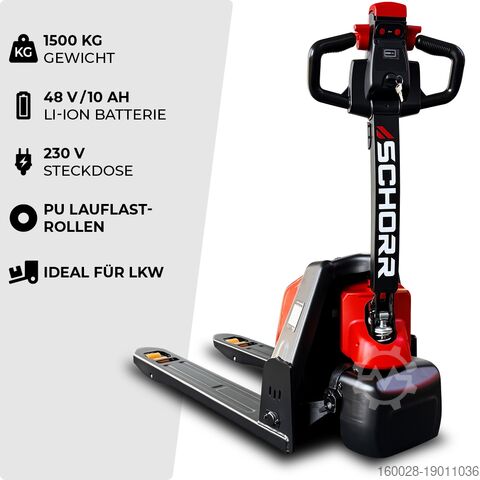Hochhubwagen SCHORR RR15NHE4L Elektro Niederhubwagen