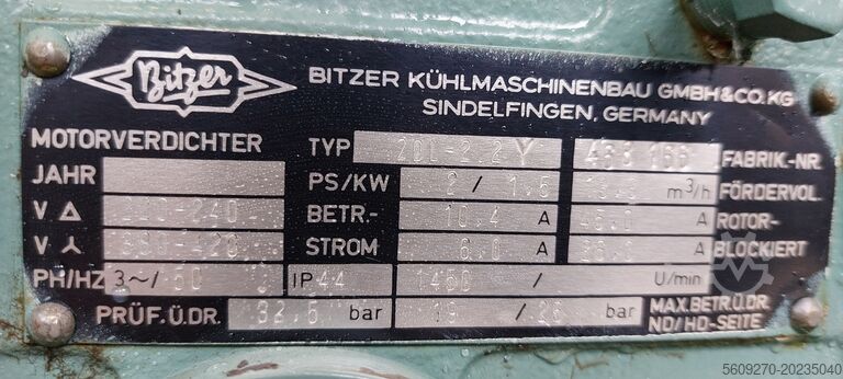 Kältemaschine BITZER Bitzer 134a