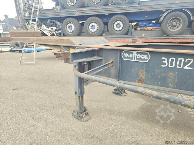 Container transport VAN HOOL 40 FOOT  CONTAINER CHASSIS / 20 FOOT/ STEEL SUS...