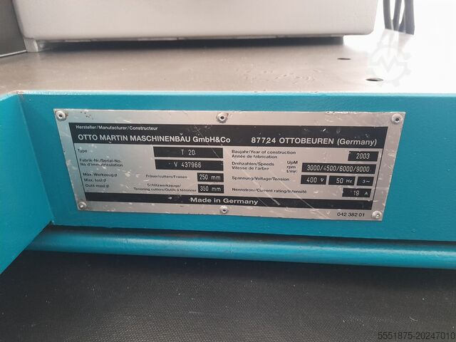 Martin T20 spindle moulder Martin Martin T20 Spindle Moulder