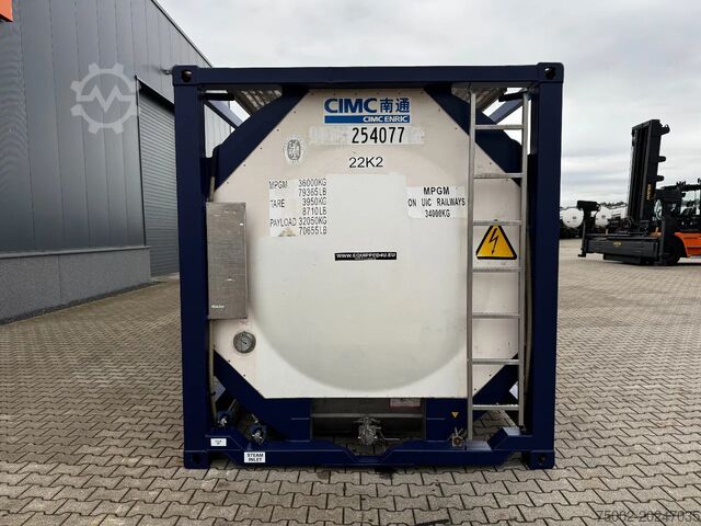 Tank container CIMC 20FT ISO, 25.090L / 1-COMP / 3 BAFFELS / T12 / ...
