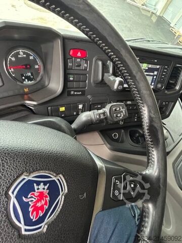 Three-sided tipper truck SCANIA P450 XT ,8X4 MEILLER GESTEINSKIPPER, BORDMATIK,  RETARDER