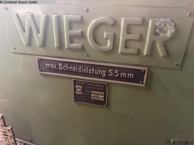 Tafelschere - mechanisch WIEGER ESW 5,5 / 15