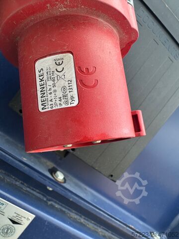 Screw press Husmann with container. screw press for wood, screw press for waste, stationary press Husmann HSP-E-N-V