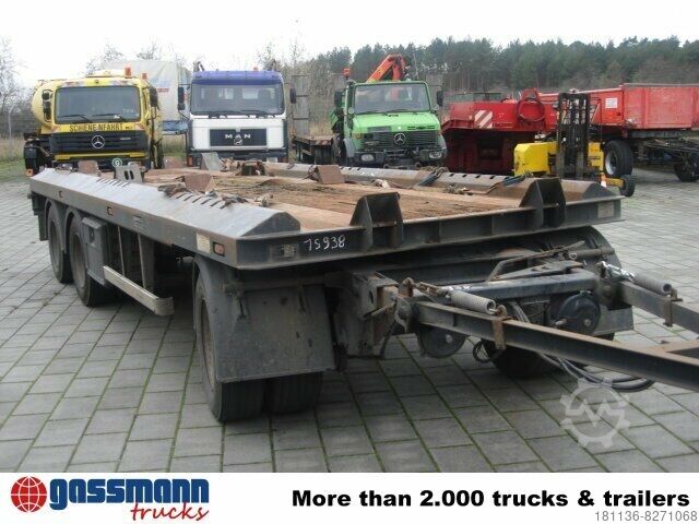 Hooklift trailer  SKELMSK ASM PA24, 2x Anh. f. Absetzcontainer