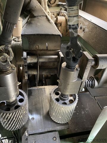 Double-shaft circular saw cross-cut saw Grimme Kreuzholzsäge DW-V2-H2-200/200