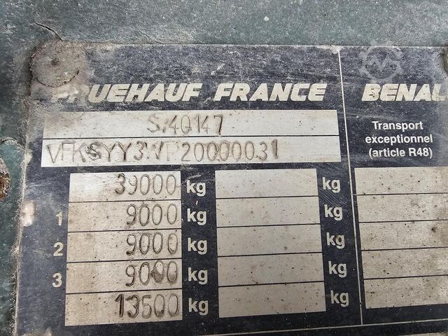 2002 FREUHAUF 3 ACHSEN CURTAINSIDER | BPW ACHSEN FREUHAUF 3 AXLE CURTAINSIDER | BPW AXLES