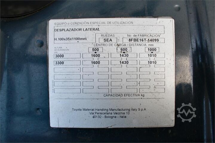 Forklift Toyota 8FBE16T