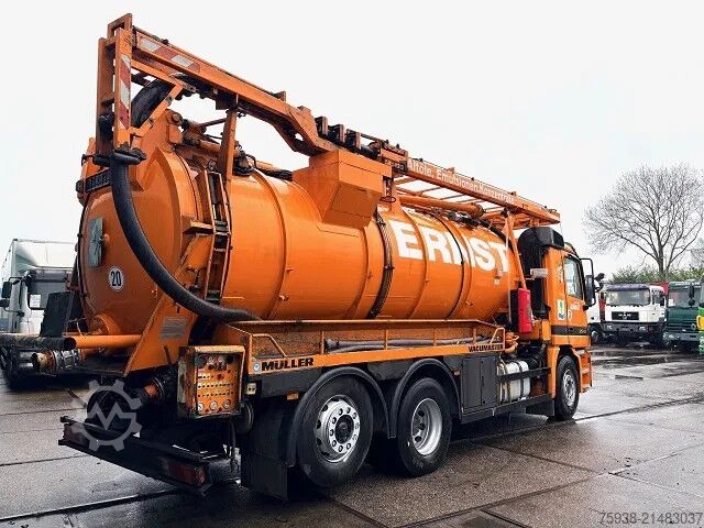 Suction vehicle Mercedes-Benz Actros 2543 L 6x2 WITH 15,5 M3 MULLER F155EGH V...