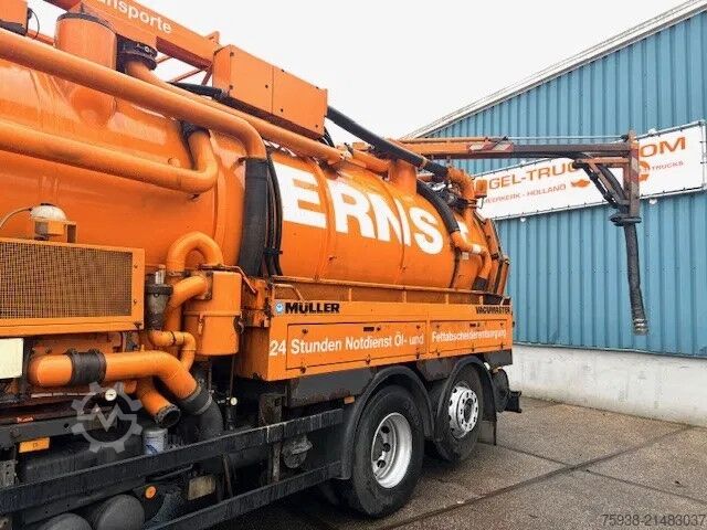 Suction vehicle Mercedes-Benz Actros 2543 L 6x2 WITH 15,5 M3 MULLER F155EGH V...