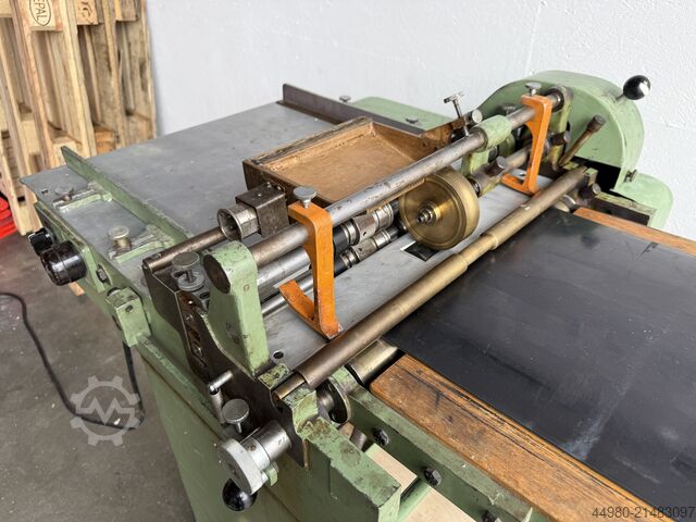 Gluing machine with grooving unit Karl Tränklein