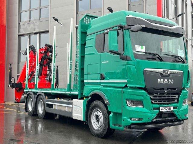 Logging truck MAN TGX 33 520 6x4 BL PLATTFORM Epsilon Q150Z96