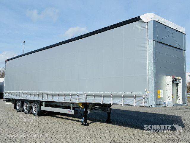 Open semitrailer with tarp Schmitz Cargobull Curtainsider Mega Getränke