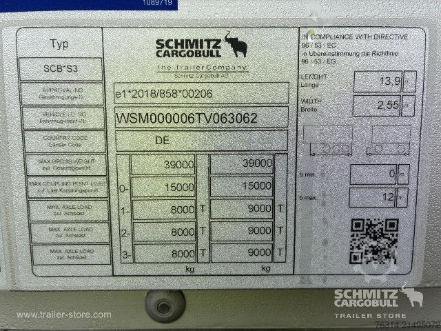 Box semitrailer Schmitz Cargobull Trockenfrachtkoffer Standard Doppelstock