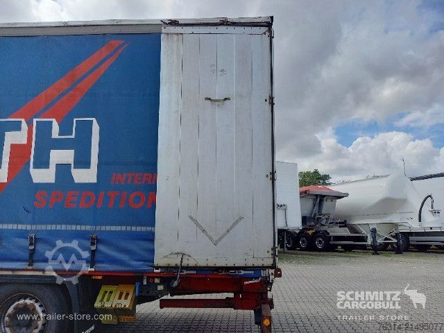 Open semitrailer with tarp Krone Curtainsider Standard Staplerhalterung