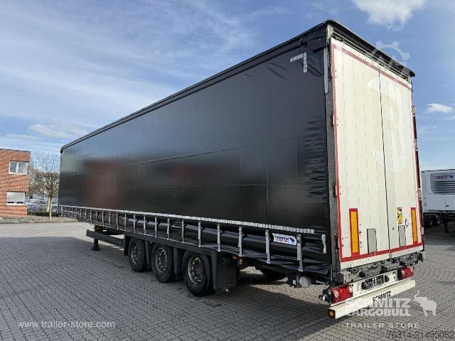 Open semitrailer with tarp Schmitz Cargobull Curtainsider Mega Getränke