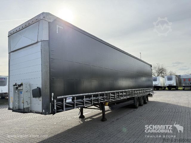 Open semitrailer with tarp Schmitz Cargobull Curtainsider Mega Getränke