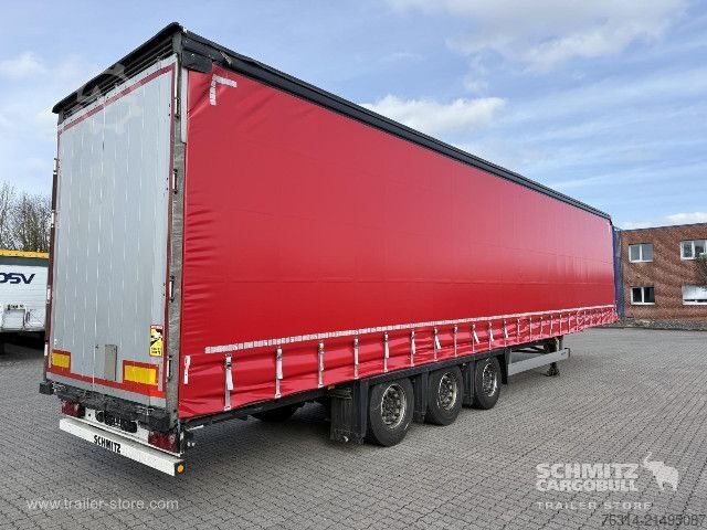 Open semitrailer with tarp Schmitz Cargobull Curtainsider Mega Getränke