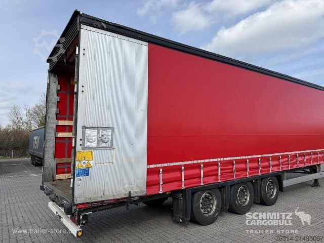 Open semitrailer with tarp Schmitz Cargobull Curtainsider Mega Getränke