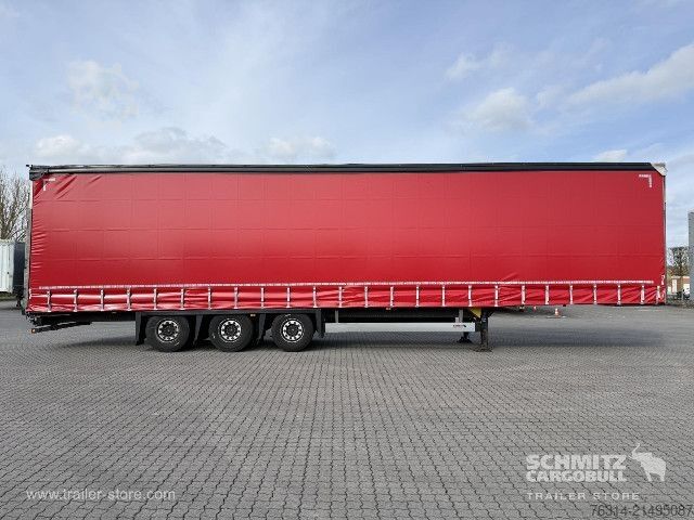 Open semitrailer with tarp Schmitz Cargobull Curtainsider Mega Getränke