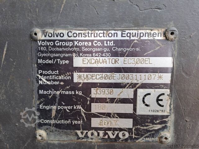 Crawler excavator Volvo EC 300 EL